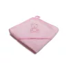 Vaganza Fürdőlepedő hímzett 110×110 - Rózsaszín/Pink/Maci (Több minta)