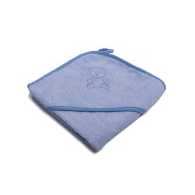   Vaganza Fürdőlepedő hímzett 110×110 - Kék/Kék/Maci (Több minta)