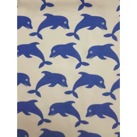 Vaganza Strech lepedő mintás 80x160cm - Delfin