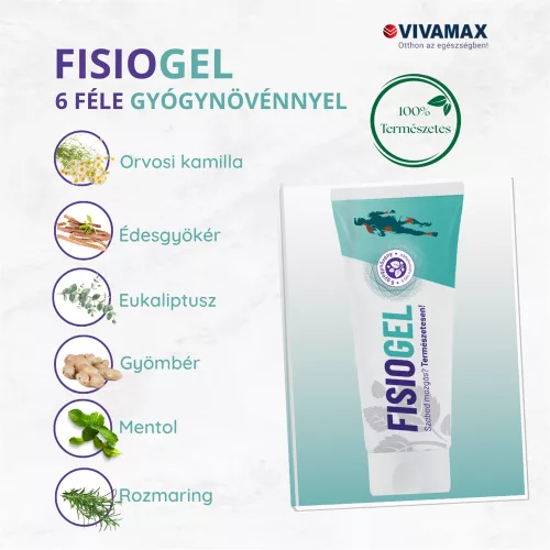 Vivamax Fisiogel emulgél 6 féle gyógynövénnyel - 100 ml