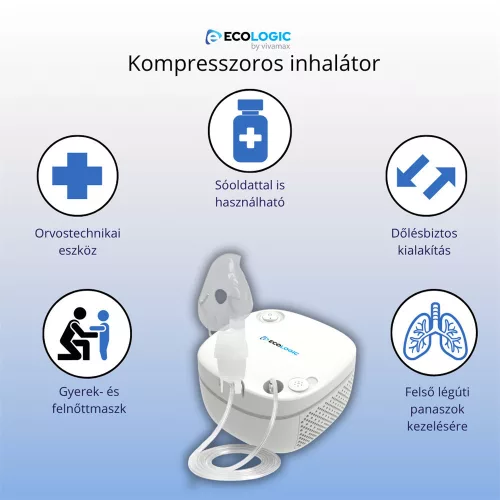 EcoLogic by Vivamax Kompresszoros inhalátor