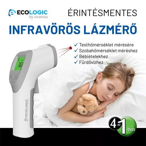 EcoLogic by Vivamax Érintés nélküli (non-contact) lázmérő