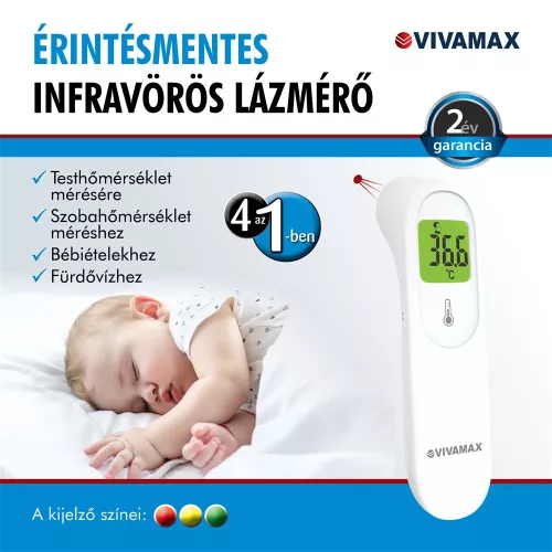 Vivamax Többfunkciós érintés nélküli (non-contact) lázmérő
