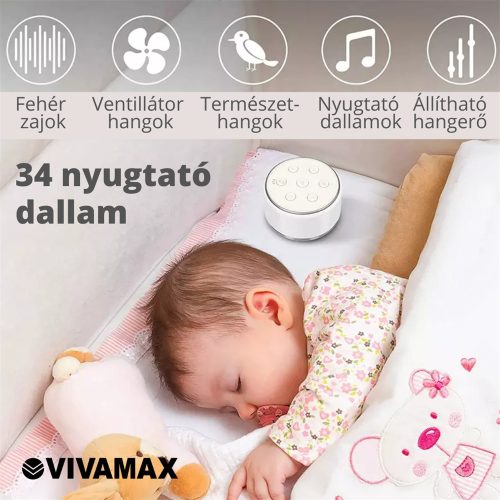 Vivamax Nature&Relax "Compact" hang- és dallamterápiás (fehér zaj) készülék