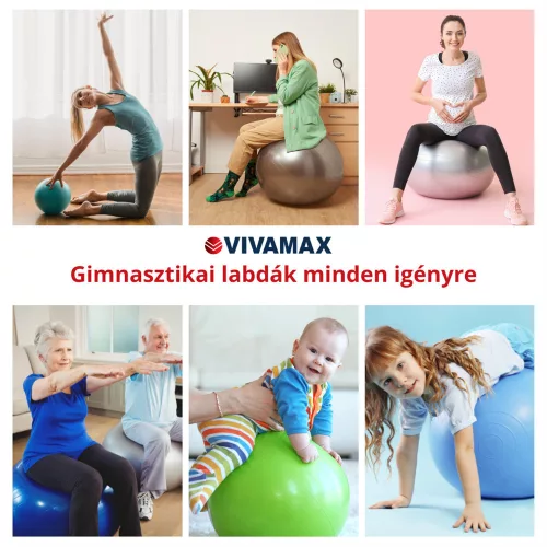 VivaFit Gimnasztikai labda 55 cm - rózsaszín