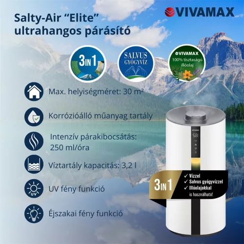 Vivamax Salty-Air "Elite" ultrahangos párásító