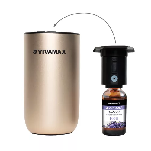Vivamax "ZenSation" autós aromadiffúzor (arany)