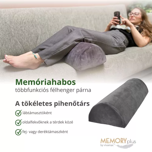 Vivamax Memóriahabos többfunkciós félhenger párna
