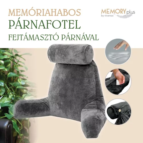 Vivamax Memóriahabos párnafotel fejtámasztó párnával