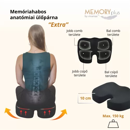Vivamax Memóriahabos anatómiai ülőpárna "Extra"