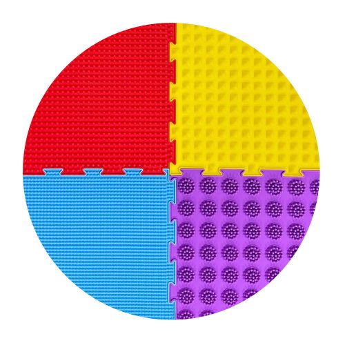 VivaFit Szenzoros masszázsszőnyeg szett (8 darabos)