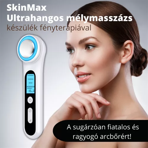 Vivamax SkinMax Ultrahangos mélymasszázs készülék fényterápiával