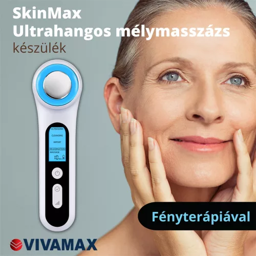 Vivamax SkinMax Ultrahangos mélymasszázs készülék fényterápiával