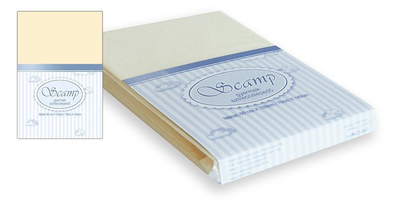 Scamp gumis lepedő 60x120-70x140 sárga Scamp gumis lepedő 60x120-70x140 sárga
