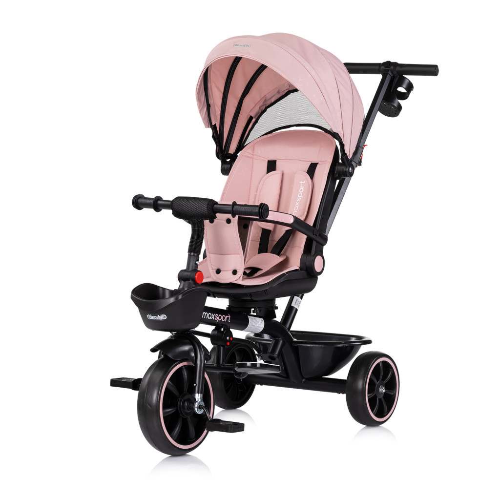 Chipolino Max Sport tricikli kupolával - Pink Marshmallow