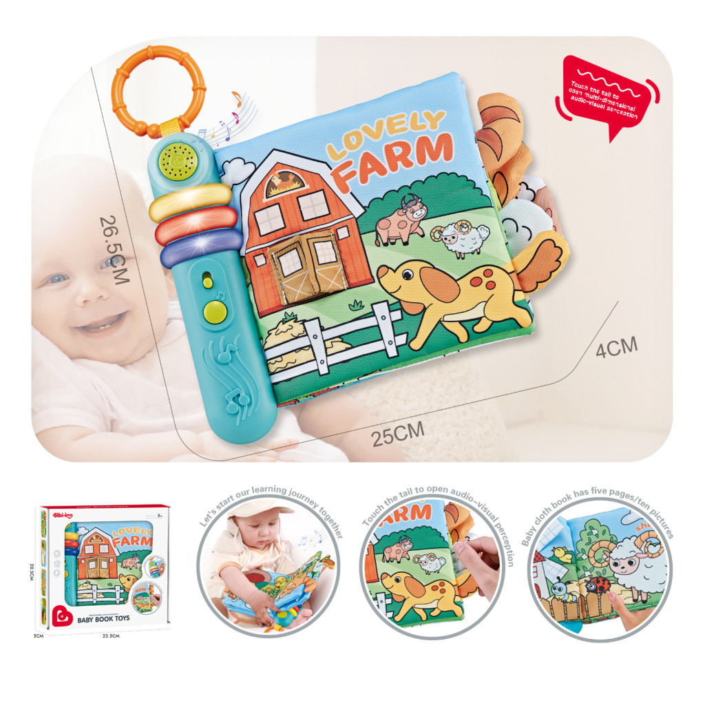 Chipolino Interaktív zenélő könyv - Farm