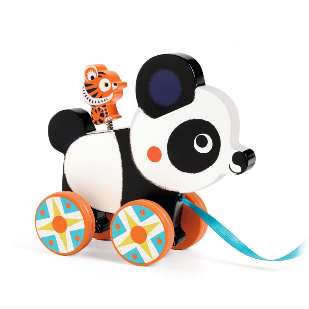 Djeco Húzható játék - Vili a panda - Billie