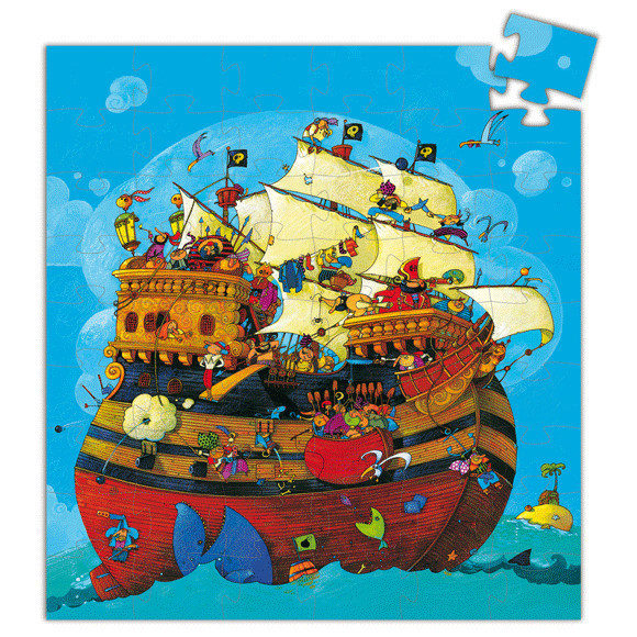 Djeco Formadobozos puzzle - Barbarossa hajója - Barbarossa's Boat