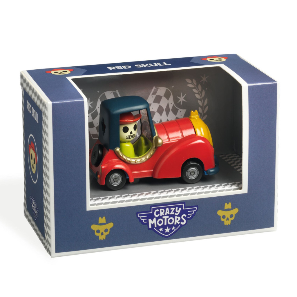 Djeco Grazy Motors CRAZY MOTORS játékautó Piros kobak - Red Skull