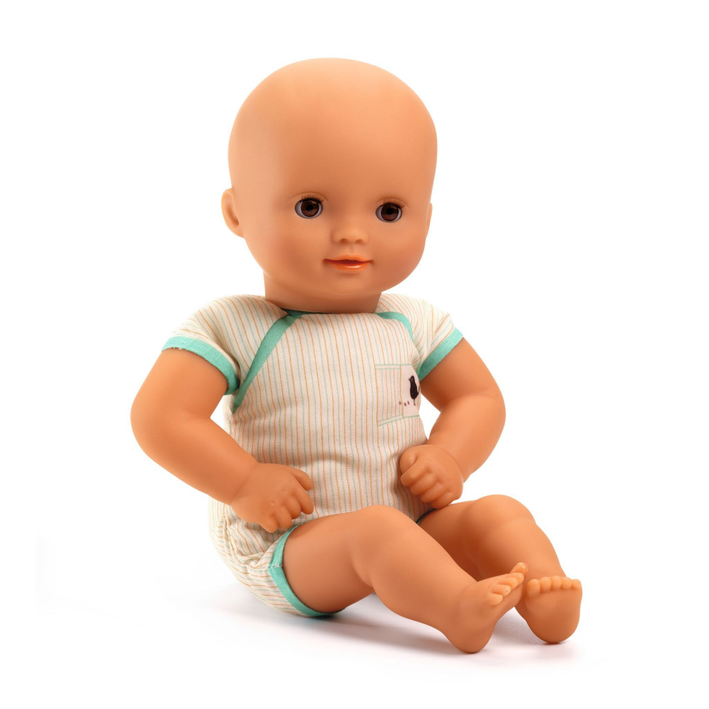 Djeco Játékbaba, Zöldike, 32 cm