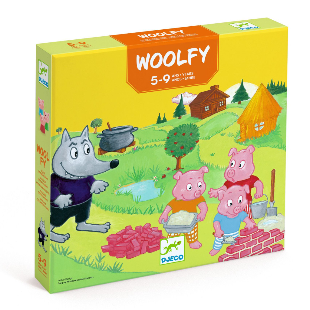 Djeco Társasjáték A három kismalac - Woolfy